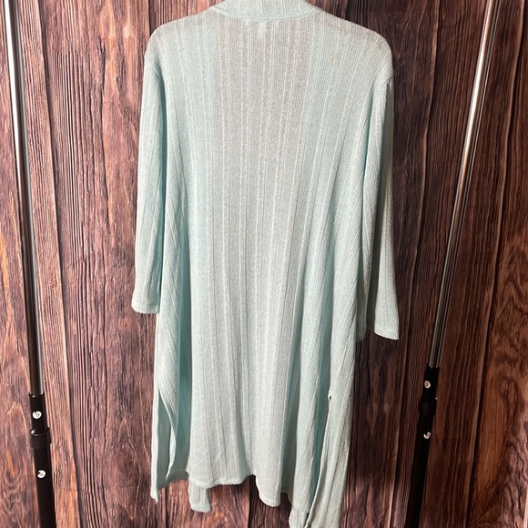 Chaus New York Open Front Rib Cardigan - Picture 5 of 7